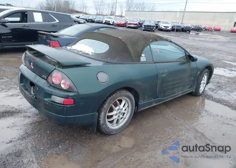 2001 Mitsubishi Eclipse Spyder Gt из США, поврежденный, VIN 4A3AE85H11E203466